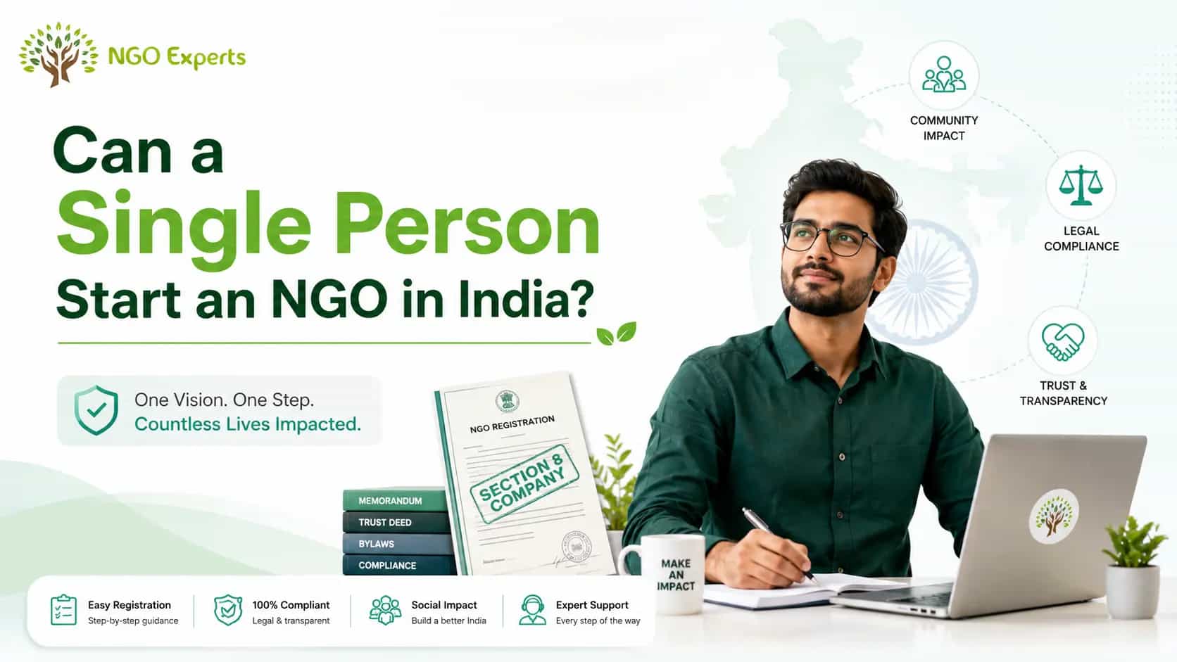 Can a Single Person Start an NGO in India
