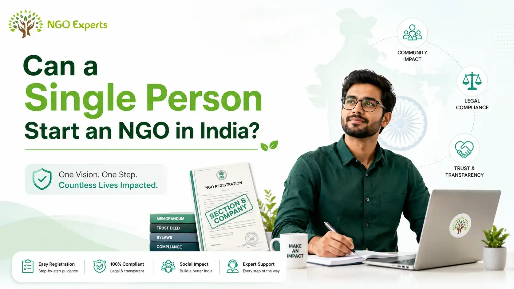 Can a Single Person Start an NGO in India