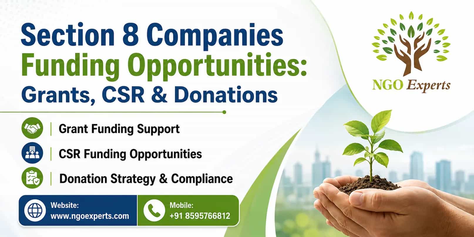 Section 8 Companies Funding Opportunities: Grants, CSR & Donations