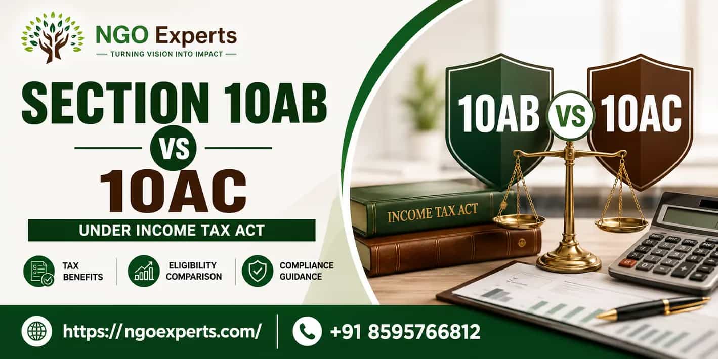 Section 10AB vs 10AC under Income Tax Act