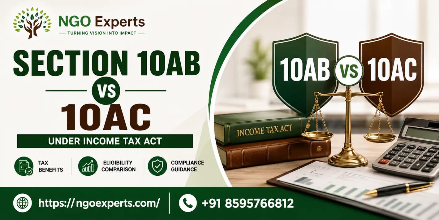 Section 10AB vs 10AC under Income Tax Act