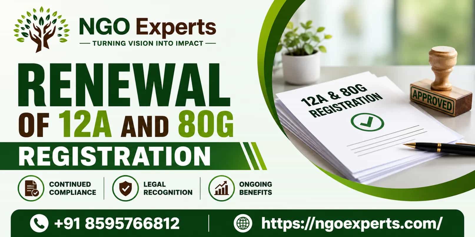 Renewal of 12A and 80G Registration