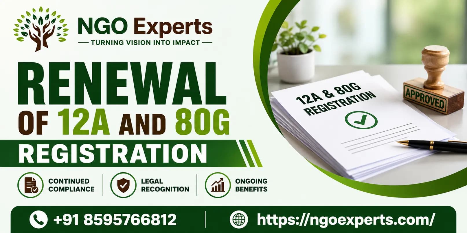 Renewal of 12A and 80G Registration