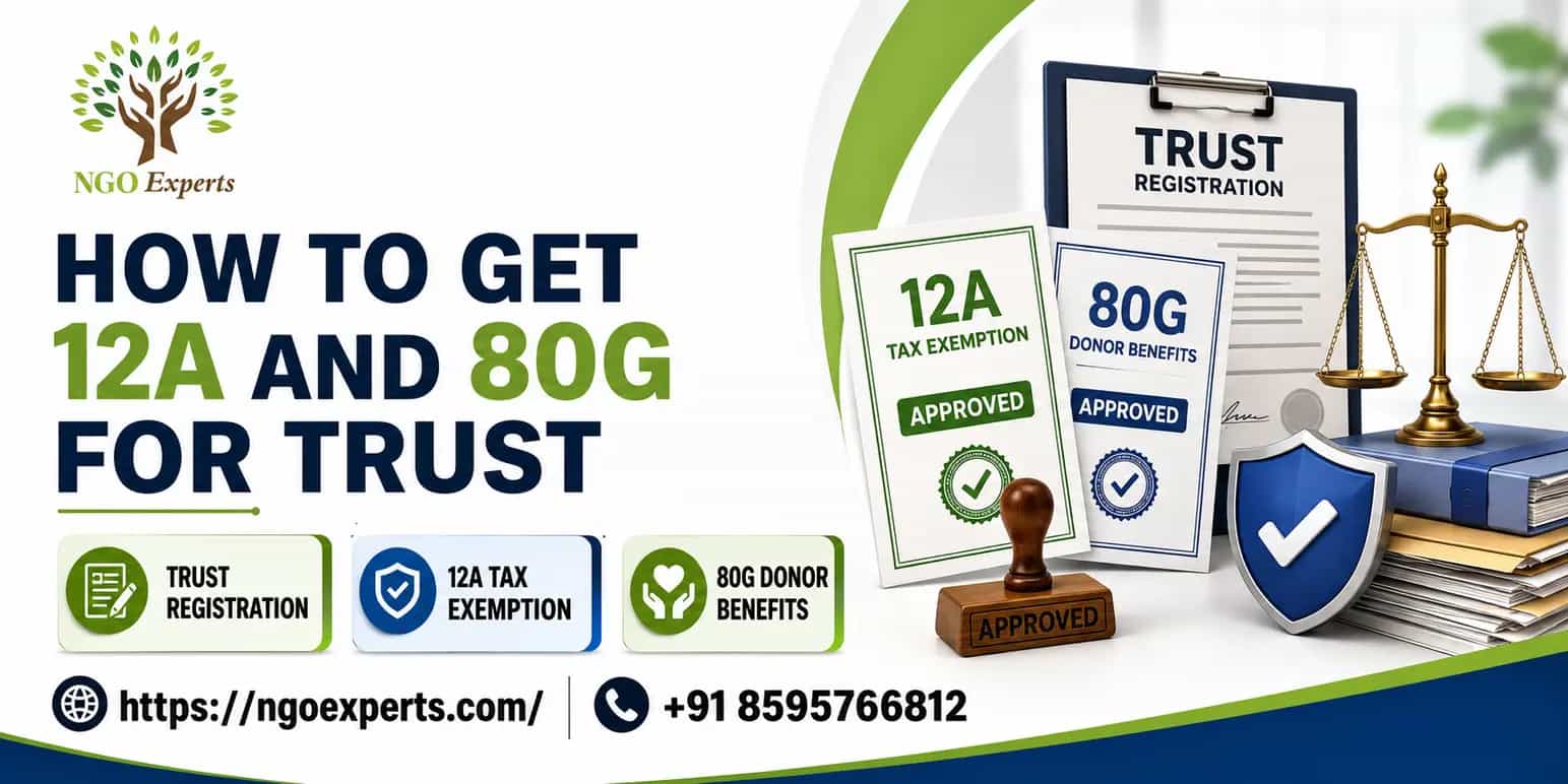 How to get 12a and 80g for trust