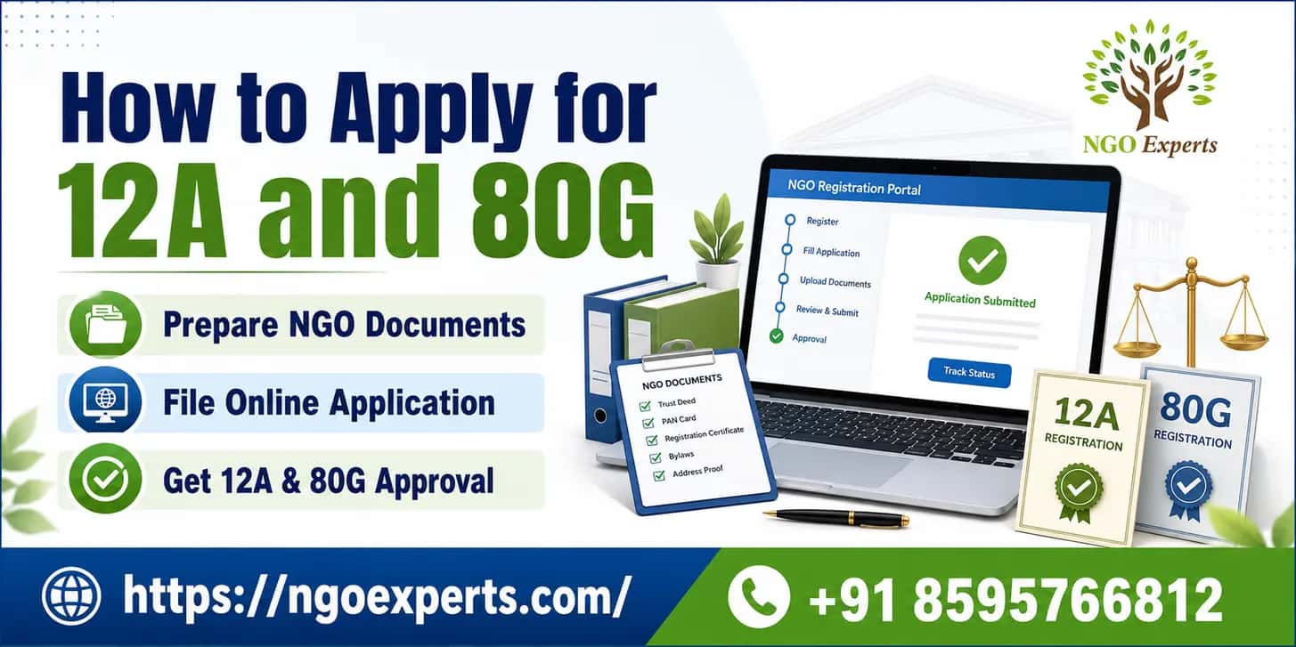 How to Apply for 12A and 80G Registration in India