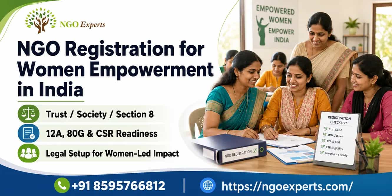 NGO Registration for Women Empowerment in India