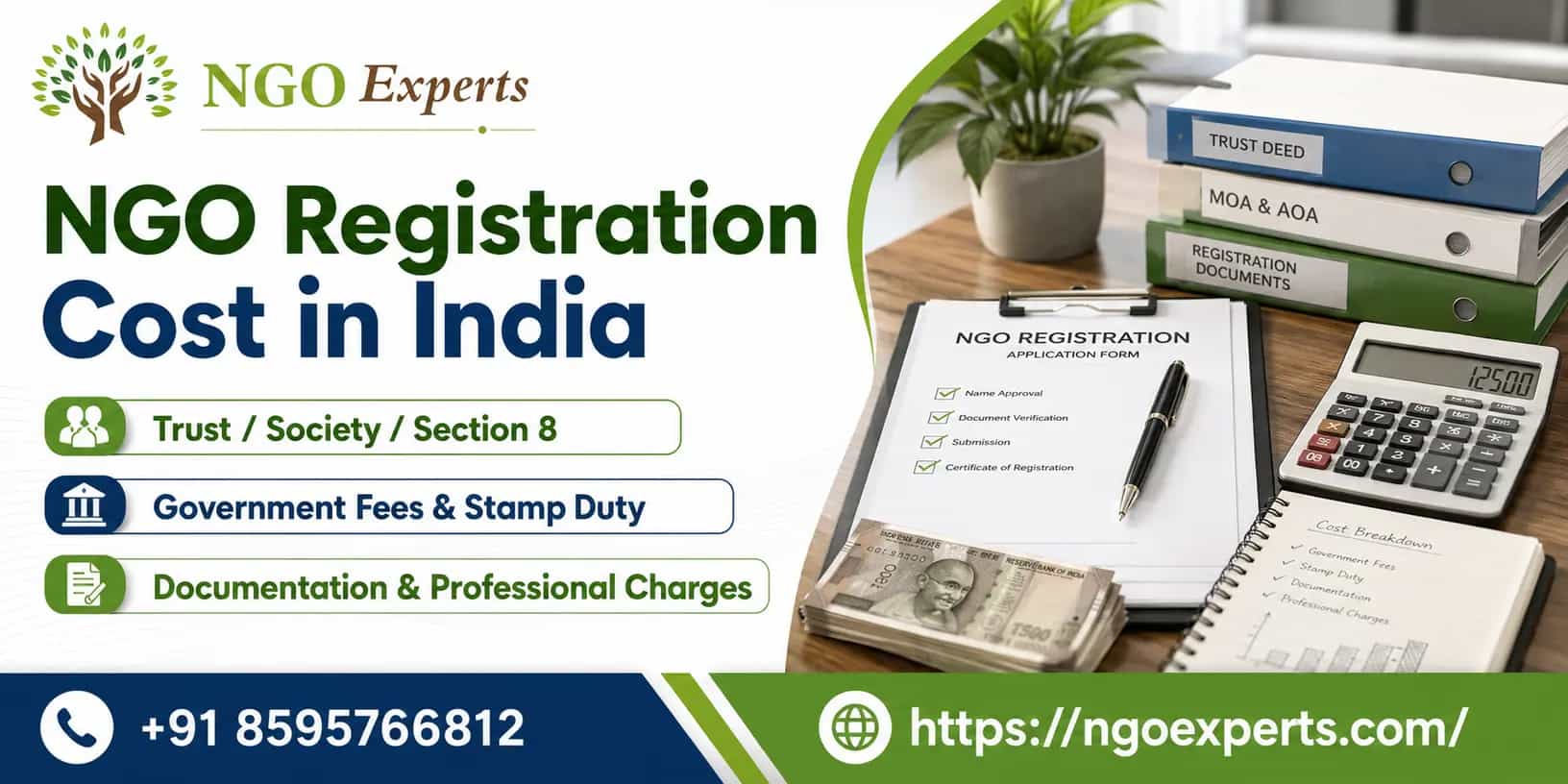 NGO Registration Cost in India: 2026 Fee Breakdown