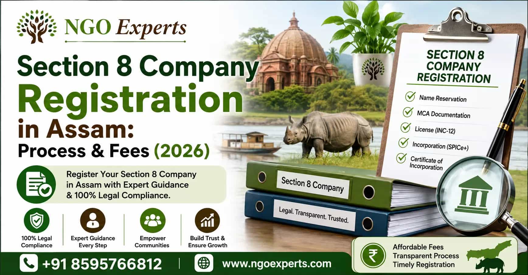 Section 8 Company Registration in Assam: Process & Fees (2026)