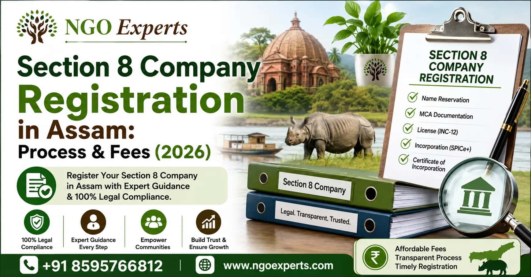 Section 8 Company Registration in Assam: Process & Fees (2026)