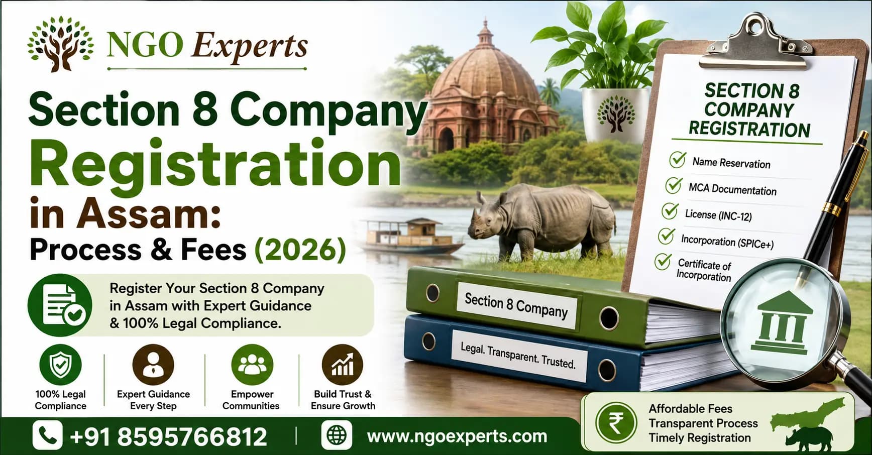 Section 8 Company Registration in Assam: Process & Fees (2026)