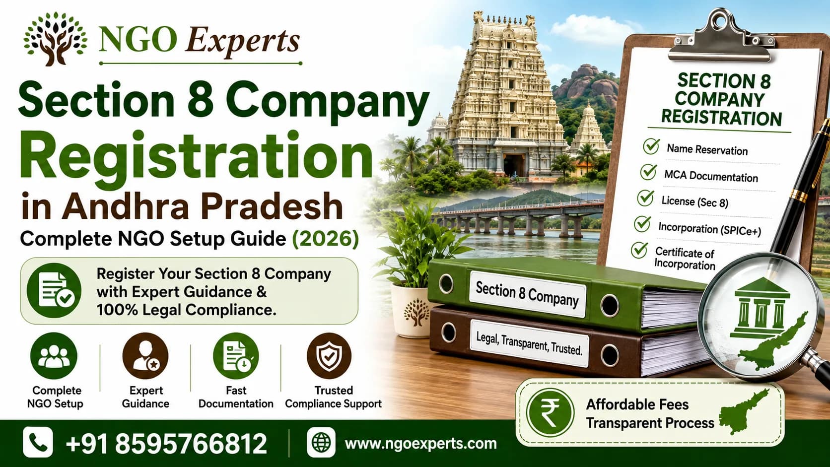 Section 8 Company Registration in Andhra Pradesh: Complete NGO Setup Guide(2026)