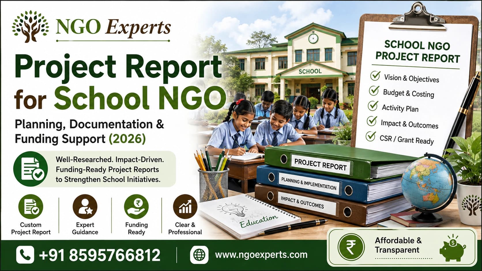 Project Report for School NGO: Step-by-Step Guide for Funding Approval