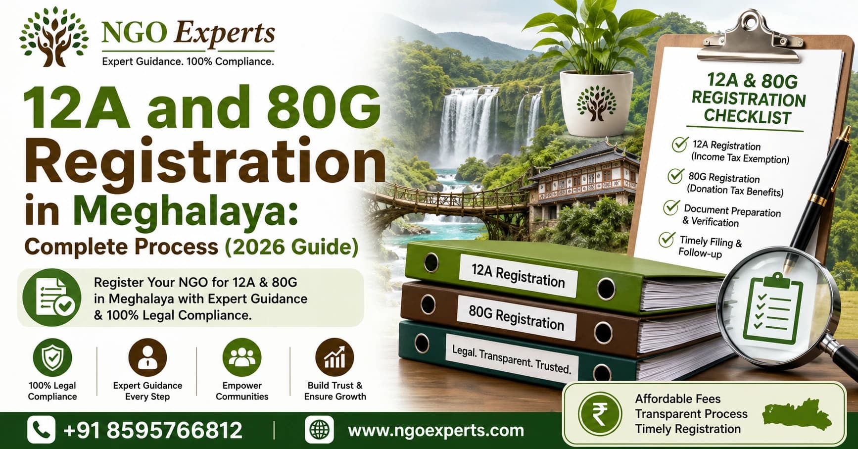 12a and 80g Registration in Meghalaya: Complete Process(2026 Guide)
