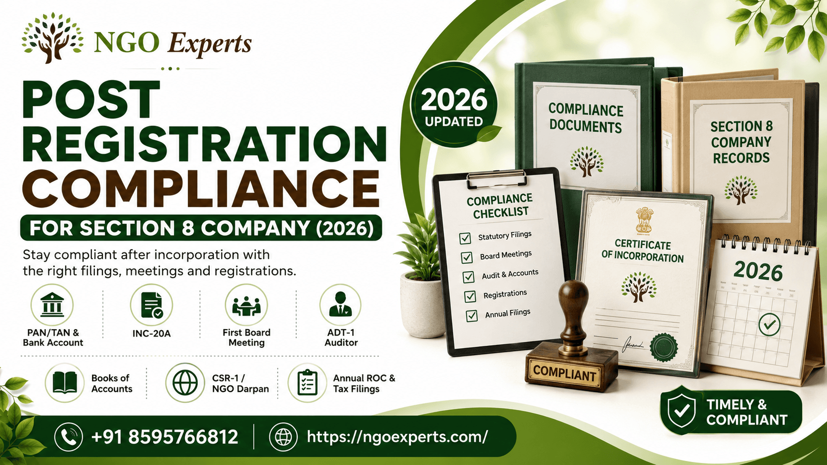 Post Registration Compliance For Section 8 Company (2026)