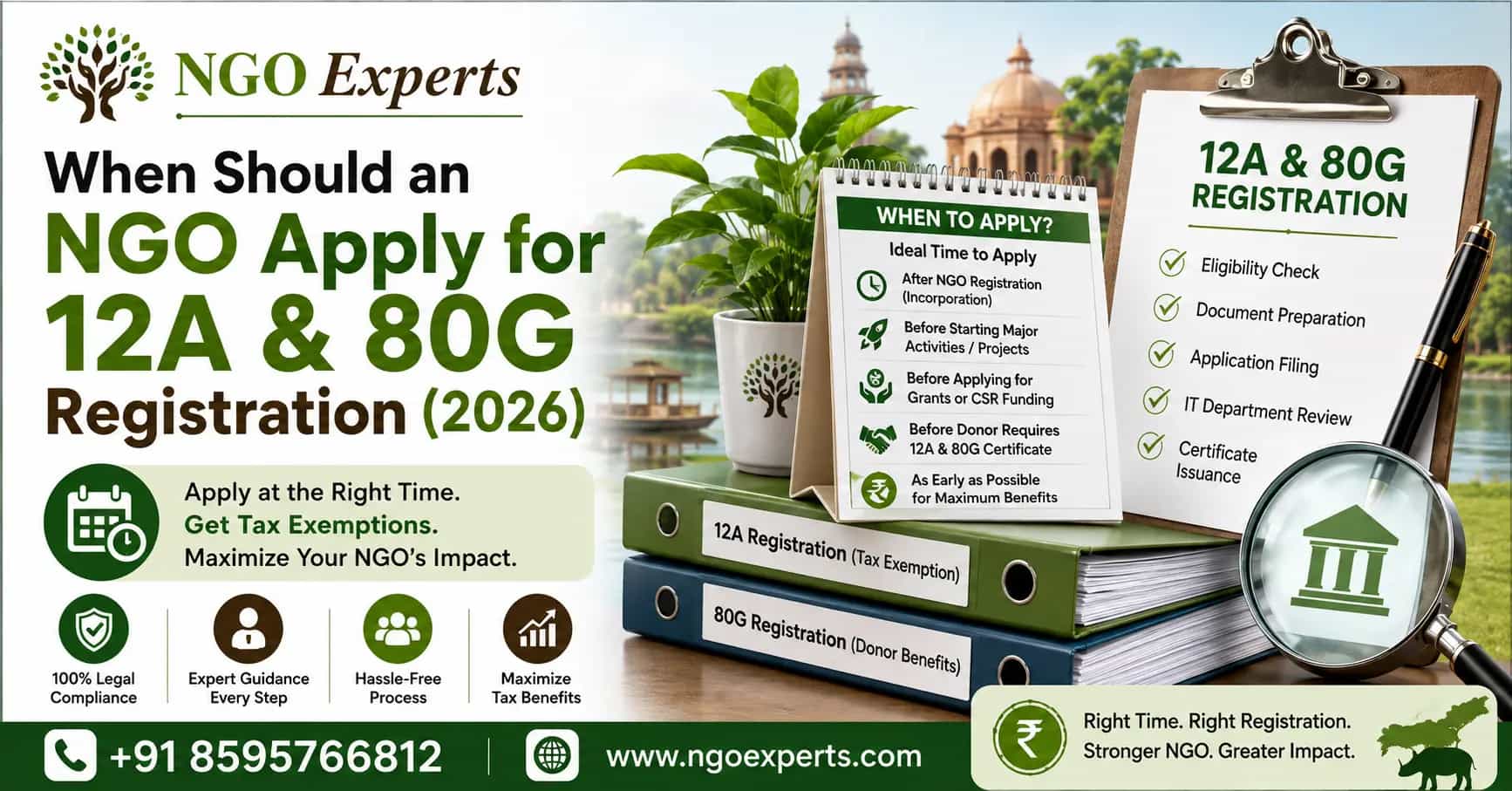 When Should an NGO Apply for 12A and 80G Registration (2026)