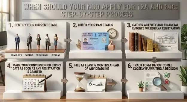 When Should Your NGO Apply for 12A and 80G Step-by-Step Process