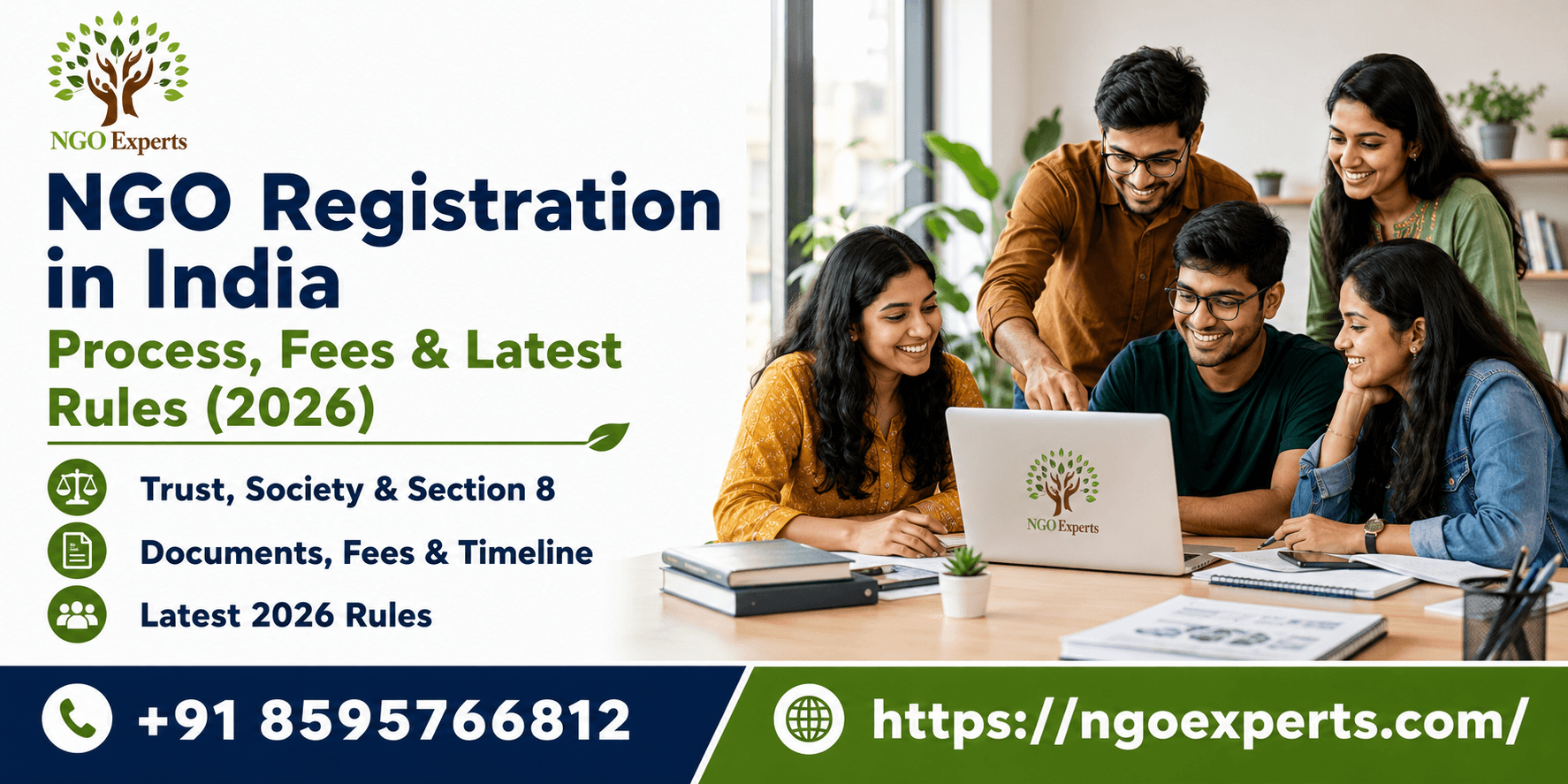 NGO Registration in India: Process, Fees & Latest Rules(2026)