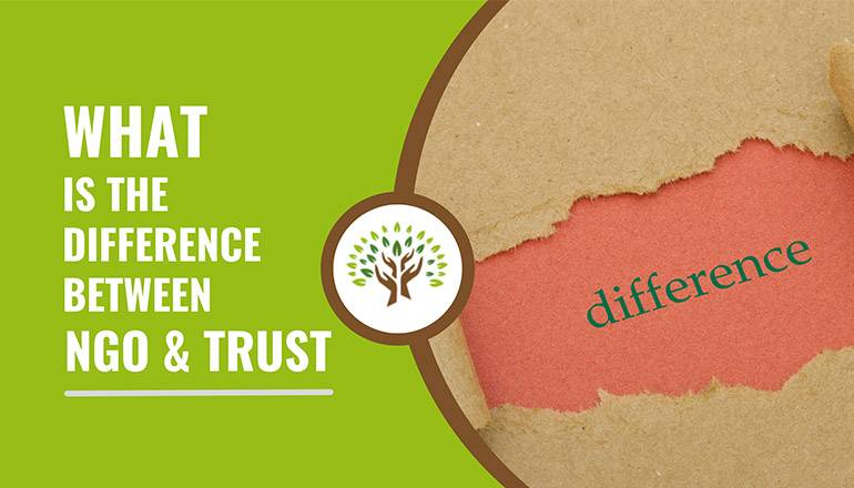different between NGO and trust